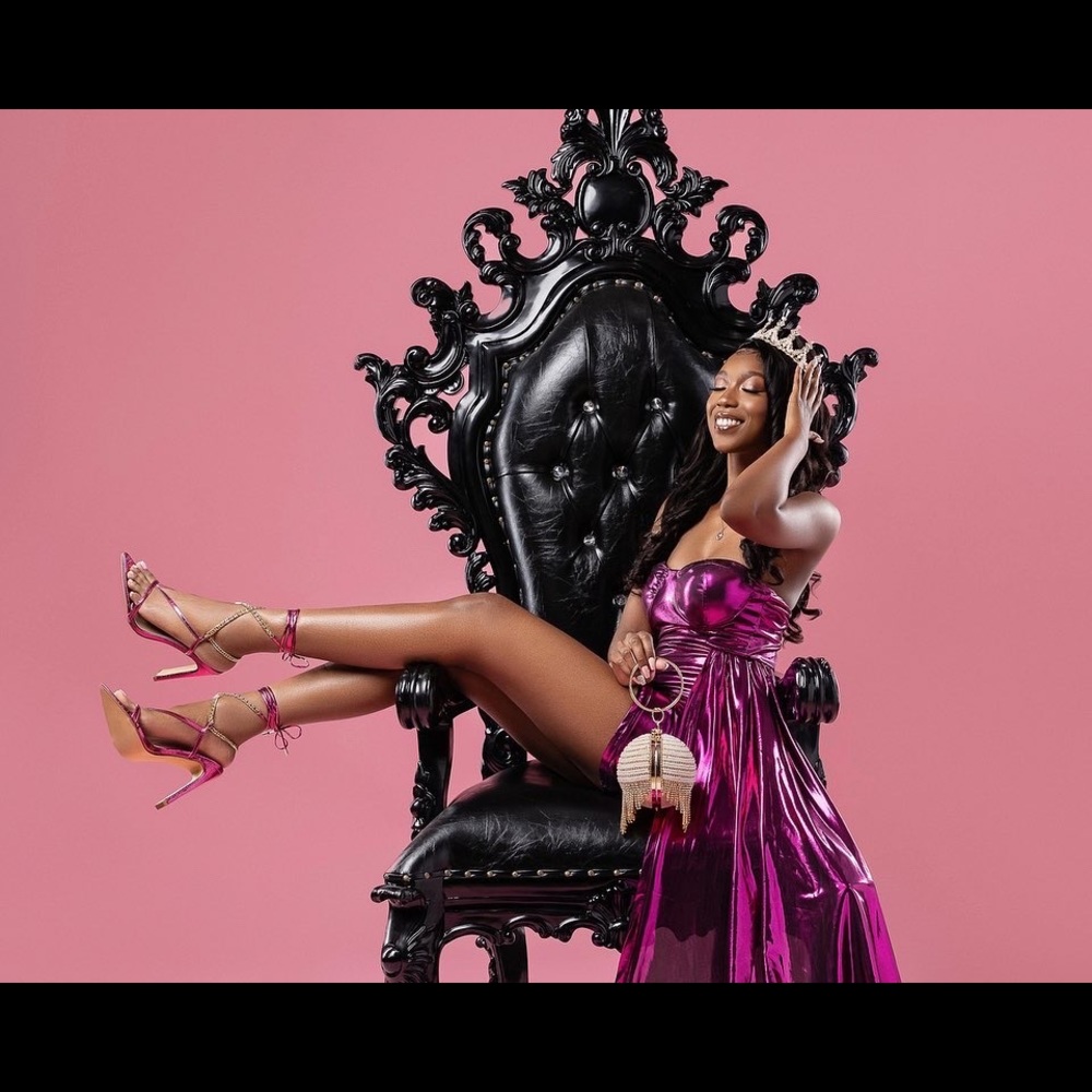 Vibez Lace Up Chain Strap Pointed Toe Stiletto He… - image 8